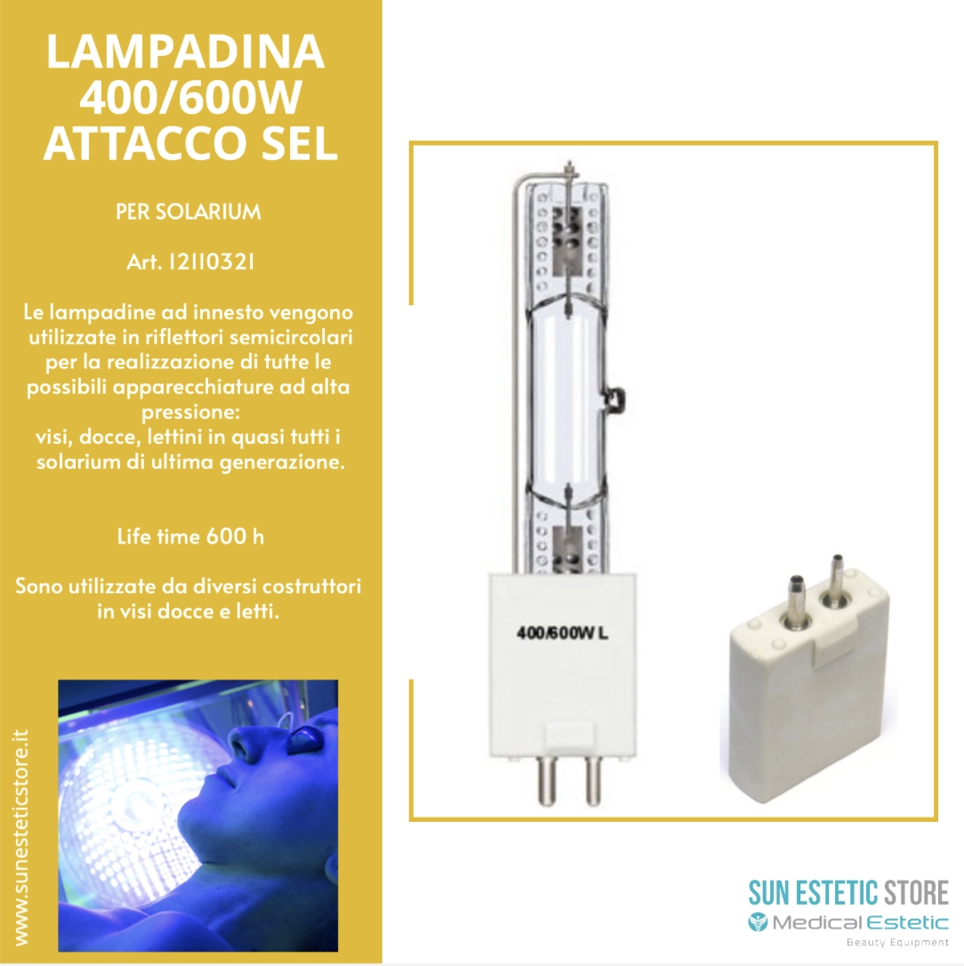 Lampadina-bulbo-alta-pressione-400/600W-SE-L-MHL
