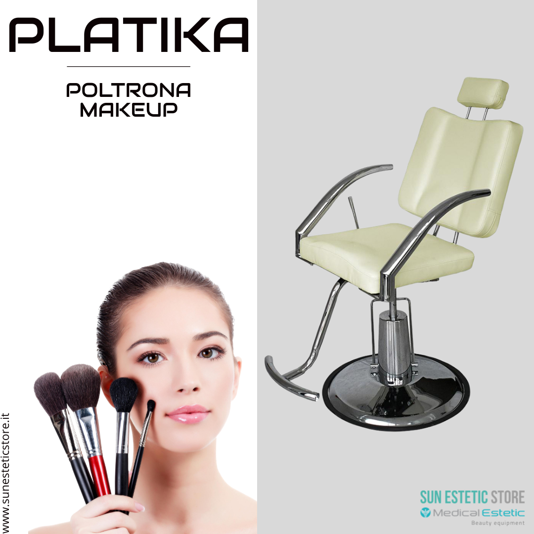 Postazione Beauty Corner MakeUP by Vismara completa di poltrona trucco,  mobile e specchio illuminato