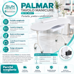 Volantino Professionale del Tavolo Manicure Palmar