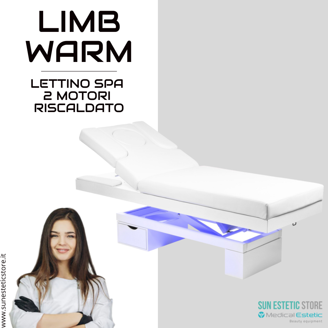 Limb Warm Lettino massaggio Spa 2 motori wellness estetica spa riscaldato