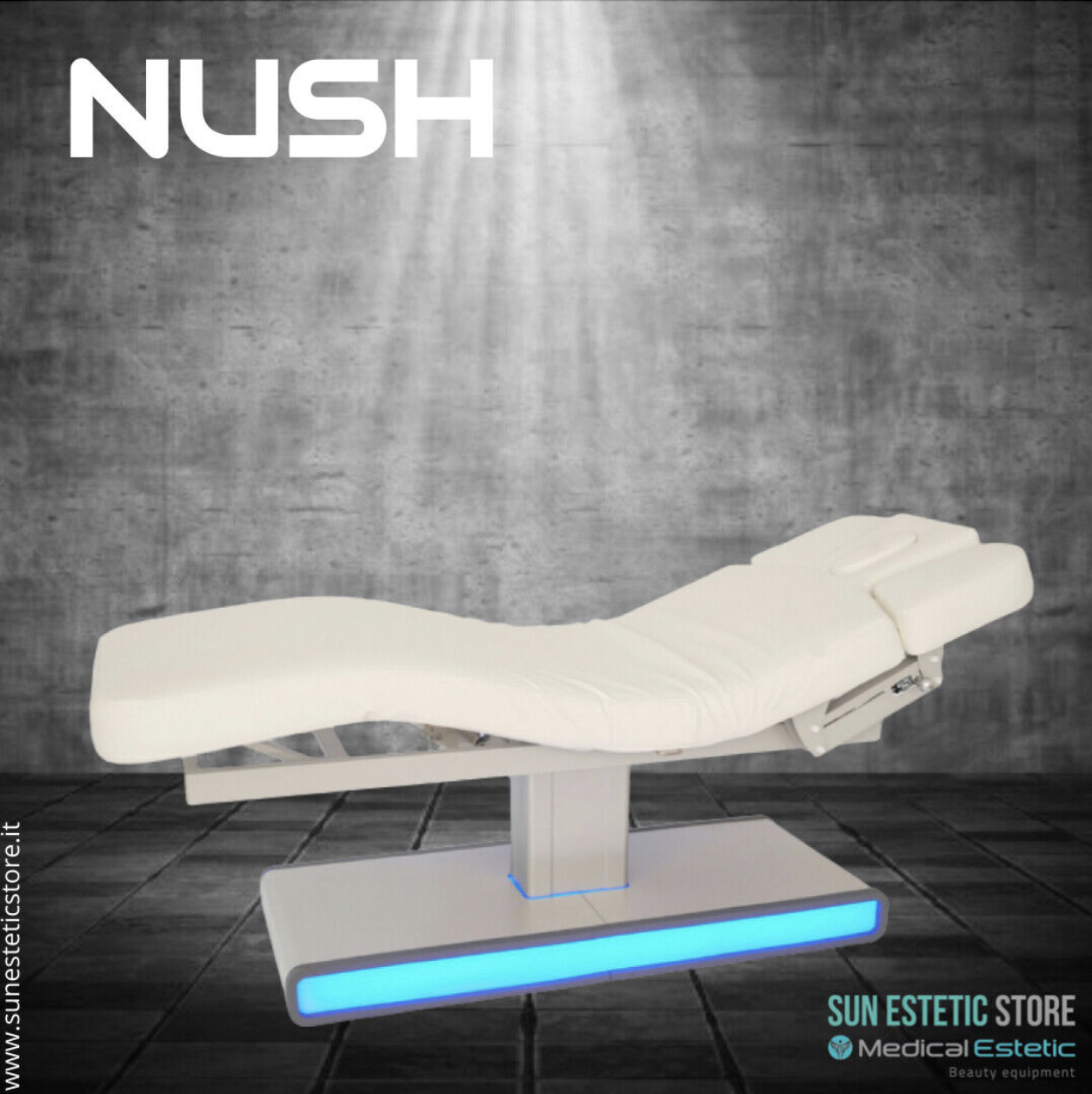 NUSH - Lettino da massaggio SPA con 4 motori - con LED