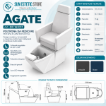 Brochure tecnica poltrona pedicure Agate