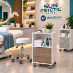 Cabinet organizzati per spa estetica moderna