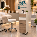 Interno moderno di clinica estetica spa