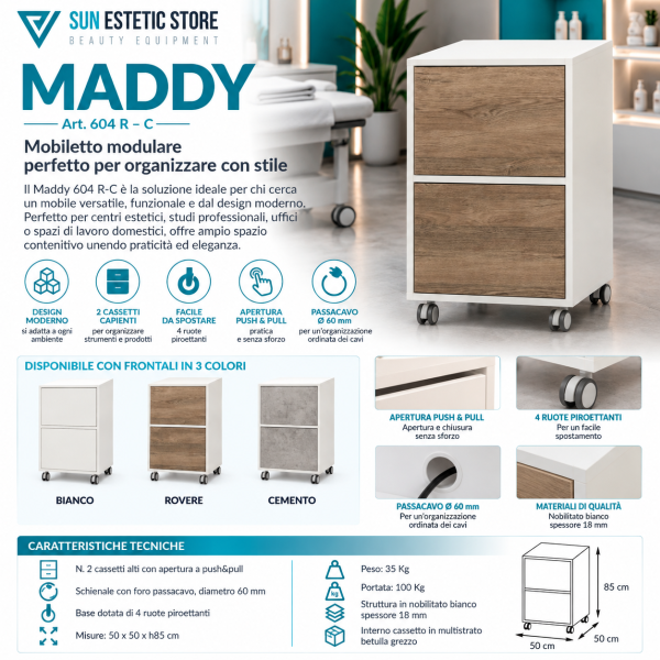 Maddy  Mobiletto Modulabile Elegante