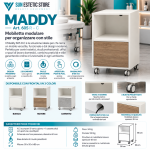 Mobiletto modulare Maddy per estetica