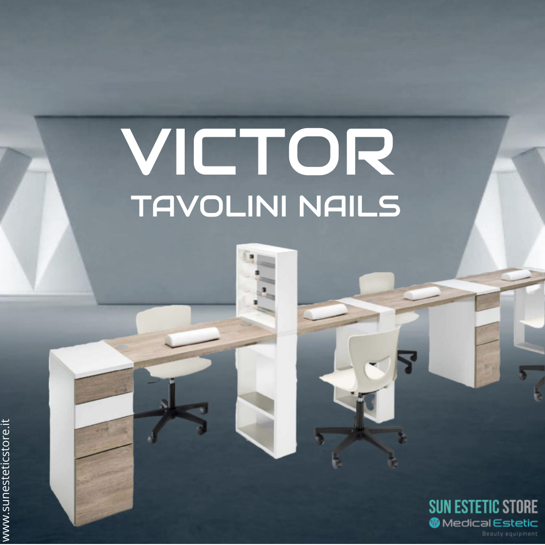Tavolo manicure doppia postazione per estetista - VICTORY 6 – PolirOne Shop