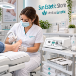 Trattamento podologico in clinica moderna