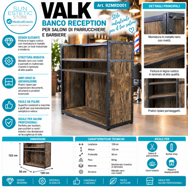 Banco Reception VALK Industriale