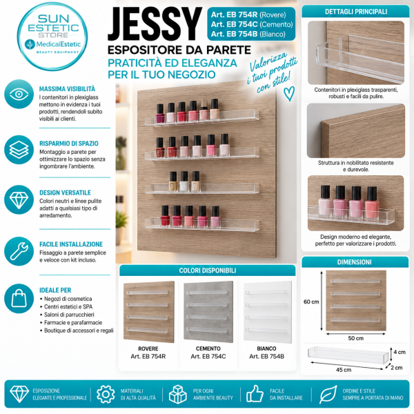 Espositore Jessy  Eleganza e Stile
