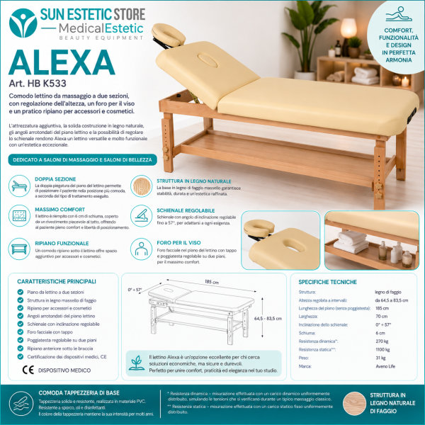 Catalogo Teal Lettino Alexa