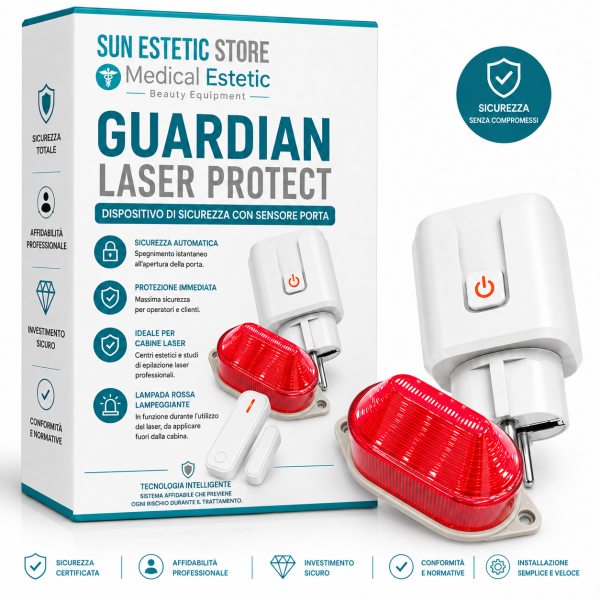 Guardian Laser Protect con lampada rossa