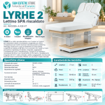 LYRHE 2  Lettino SPA Riscaldato