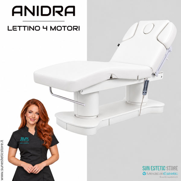 Lettino estetico Anidra a quattro motori 1